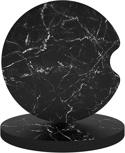 Miniatura 8 de Aiawoxc Portavasos para automóvil, paquete de 2 posavasos universales antideslizantes para automóvil, posavasos de goma con muesca para dedos,