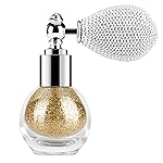 KYDA Highlighter Powder Spray, High Glossy Shimmer Sparkling Powder for Face and Body Glitter Makeup, Body Glitter Spray, Golden