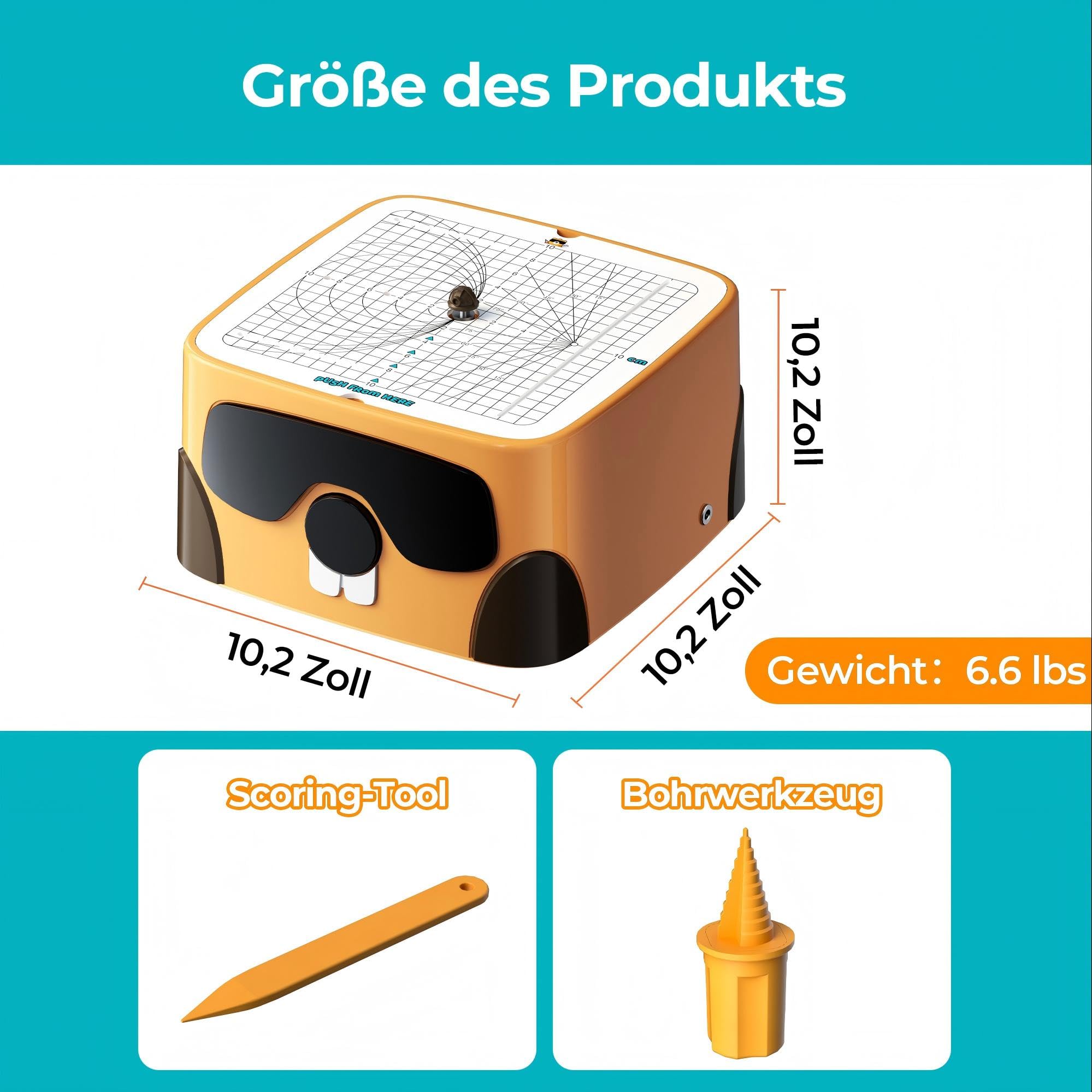 Elektrischer Kartonschneider für Kinder, Sicherer Cardboard Cutter, STEAM Lernspielzeug für Jungen und Mädchen ab 5 Jahren, Upcycling-Werkzeug für DIY Technik und Kreativität