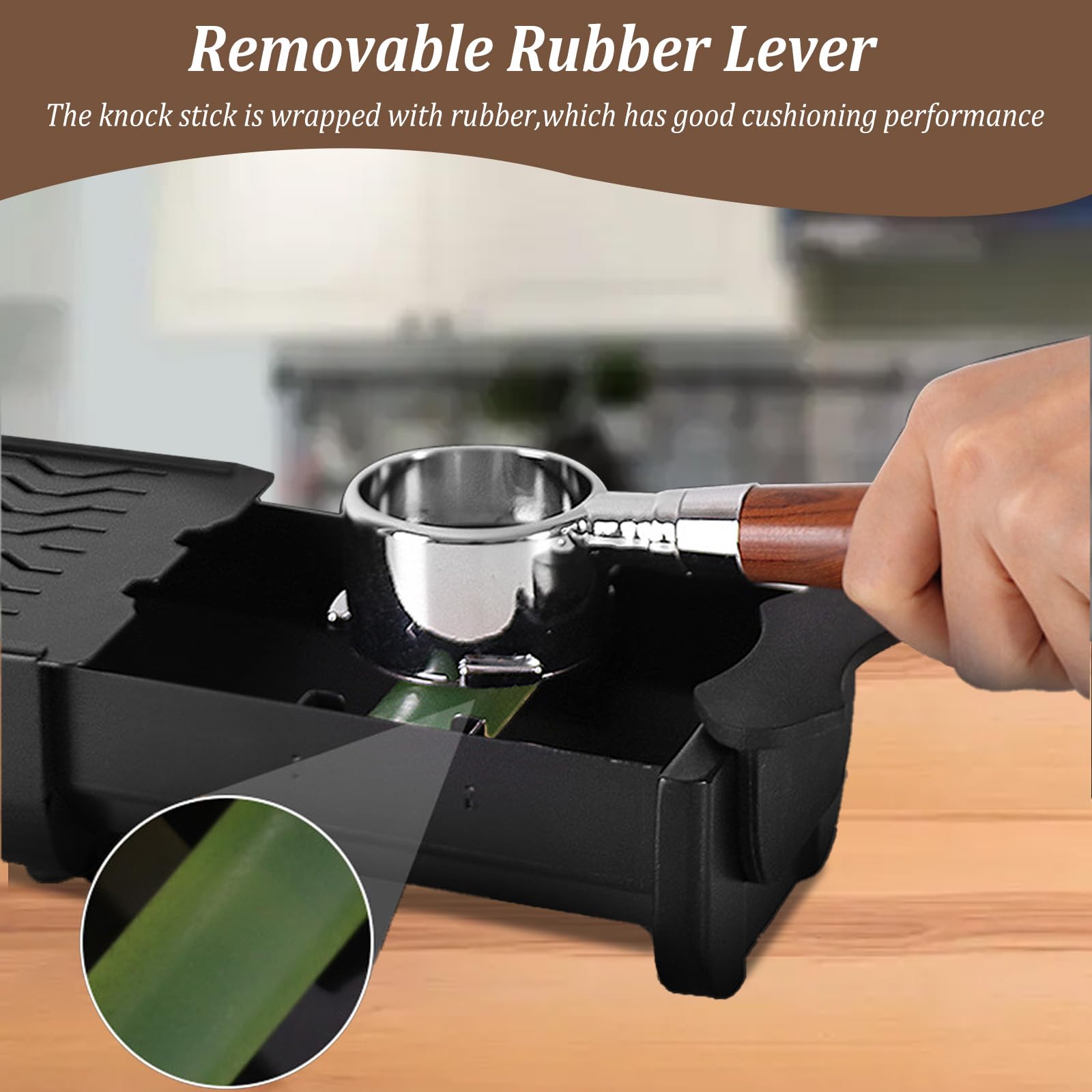 Espresso Klopfbox Aus Edelstahl - Mit Schublade & Tampermatte Für Perfekten Kaffee