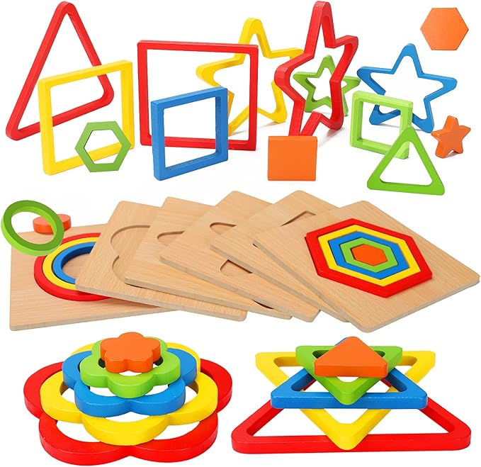 Montessori Wooden Shape Sorting Puzzle