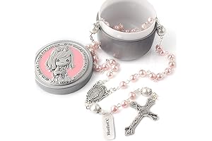 First Communion Rosary Necklace for Young Communicants