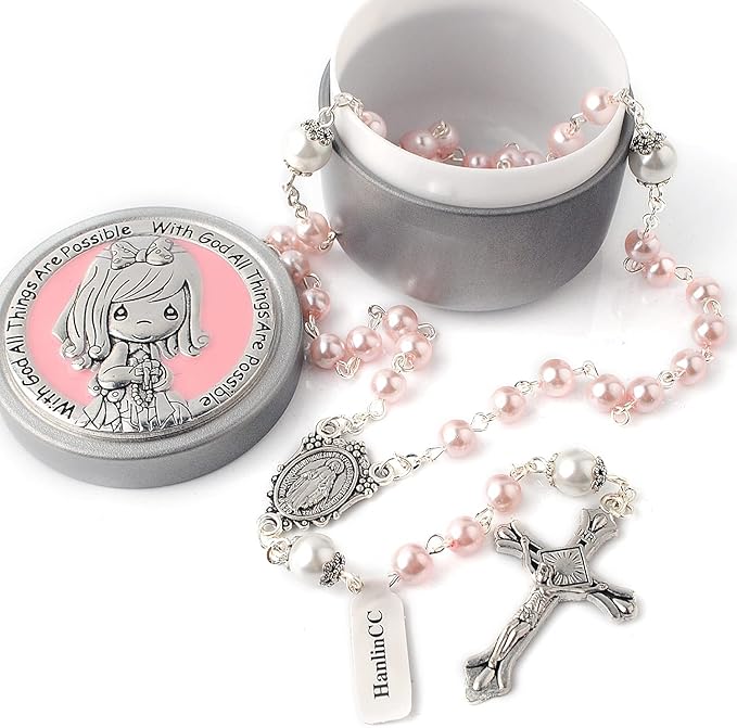 6. Rosary Necklace with Rosary Box