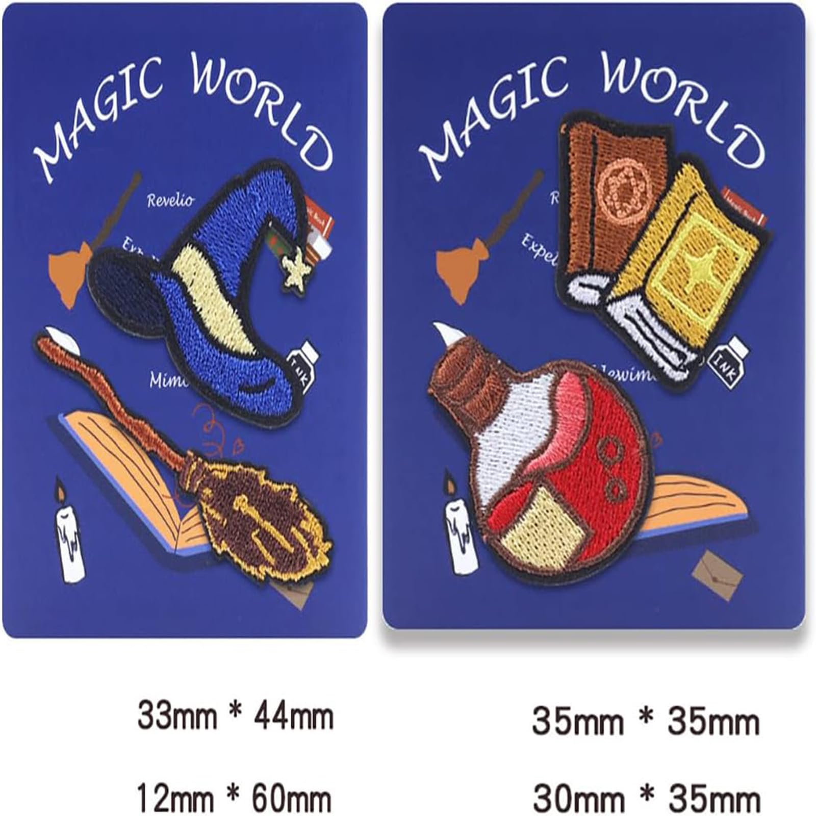 Amazon.co.jp: ハリーポッターQ版 ワッペン 刺繍パッチ アップリケ 8枚