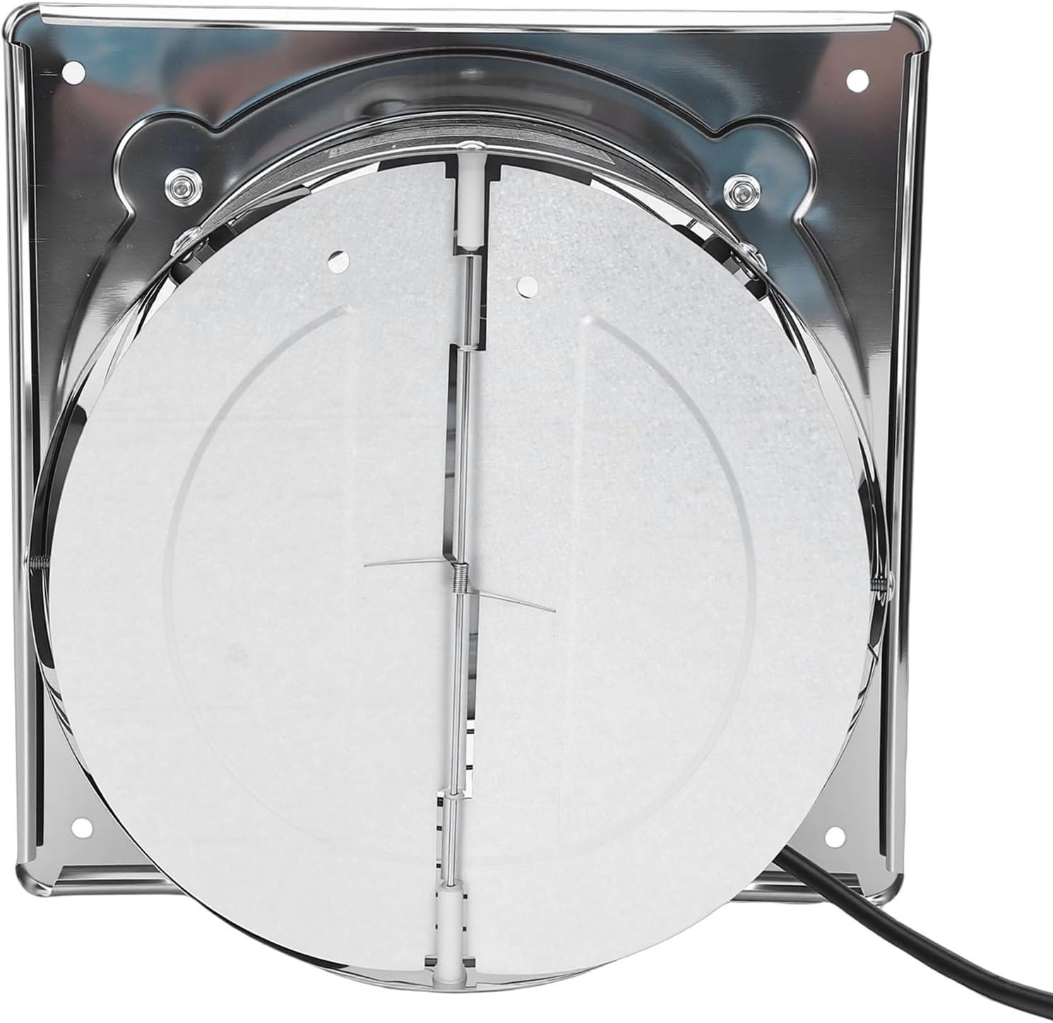Garosa 8 Inch Exhaust Fan, Stainless Steel Ventilation, Ultra Quiet, High Airflow for Kitchen and Bathroom (US Plug)