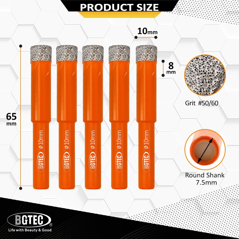 Foret Diamant Carrelage Foret Diamant BGTEC 45mm - Pour Céramique/marbre/ granit - Queue Triangulaire Foret Beton Foret Diamant Carrelage Foret Diamant BGTEC 45mm - Pour Céramique/marbre/ granit - Queue Triangulaire Foret Beton