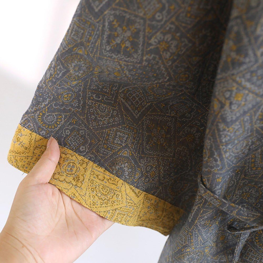 Pigiama Kimono E Uomo, in Morbido Cotone, Casa, Casual, Leggero, Bagno, Stile Giapponese, Ampio, Casa