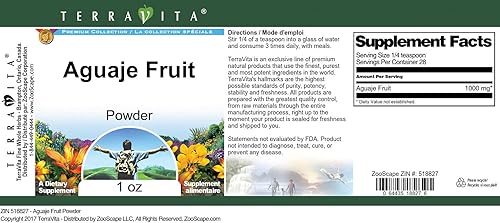 Miniatura 4 de Aguaje Polvo de Frutas (1 oz, ZIN 518827)