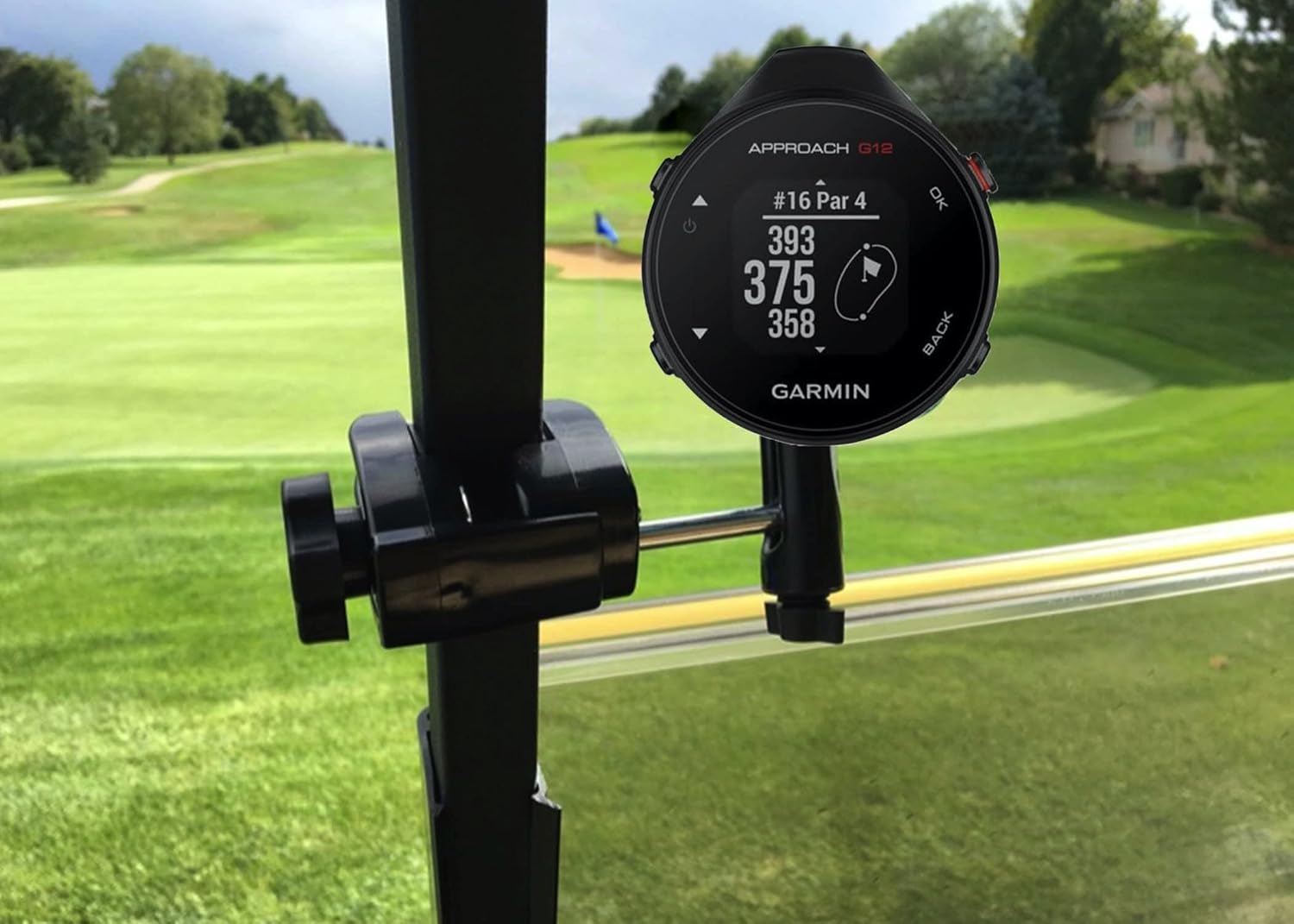 Caddie Buddy Golf Cart Mount/Holder for Garmin G12 or Garmin G10