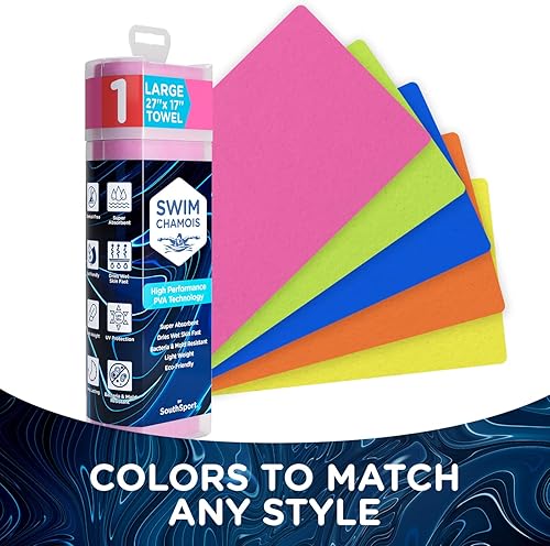 Miniatura 7 de Toalla de playa de secado rápido para nadadores, toalla de natación súper absorbente, toalla de gamuza para natación, tela sin arañazos, toalla de