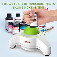Vista 5 de FOUR E'S SCIENTIFIC Mini Vortex Mixer - Lab Vortex Shaker, Speed 5600 RPM, Touch Function, 6mm Orbital Diameter, for Miniature Hobby Model Paint