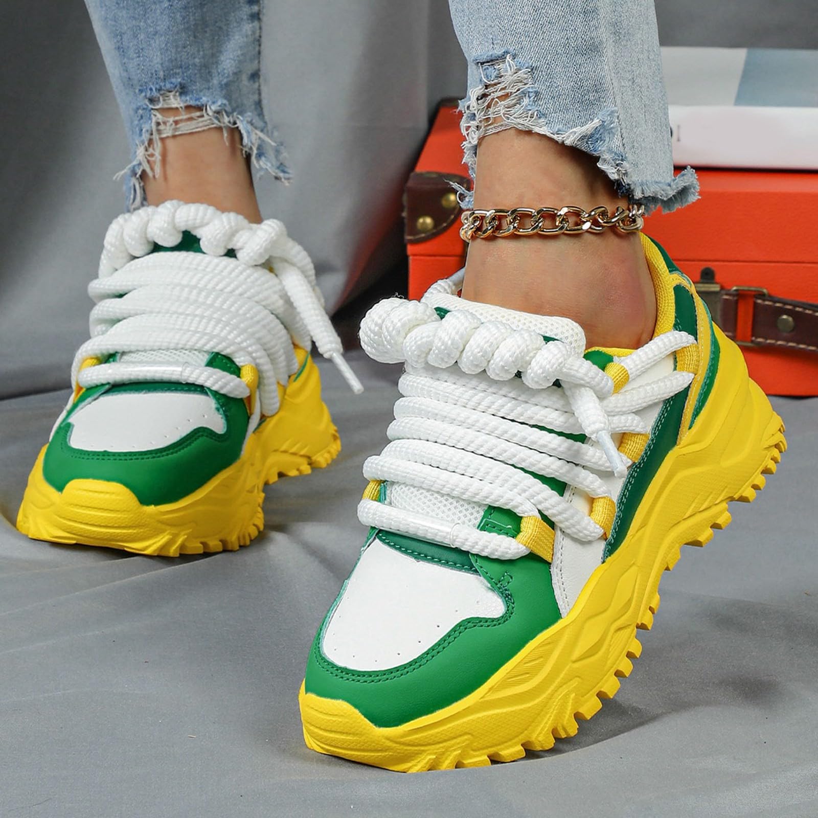 Sneaker da Donna per Il Tempo Libero Scarpe da Casa Traspirante Antiscivolo per Escursionismo comode Scarpe Ortopediche con Suola Morbida Camminare Correre Ammortizzazione reattiva Morbida Sneakers