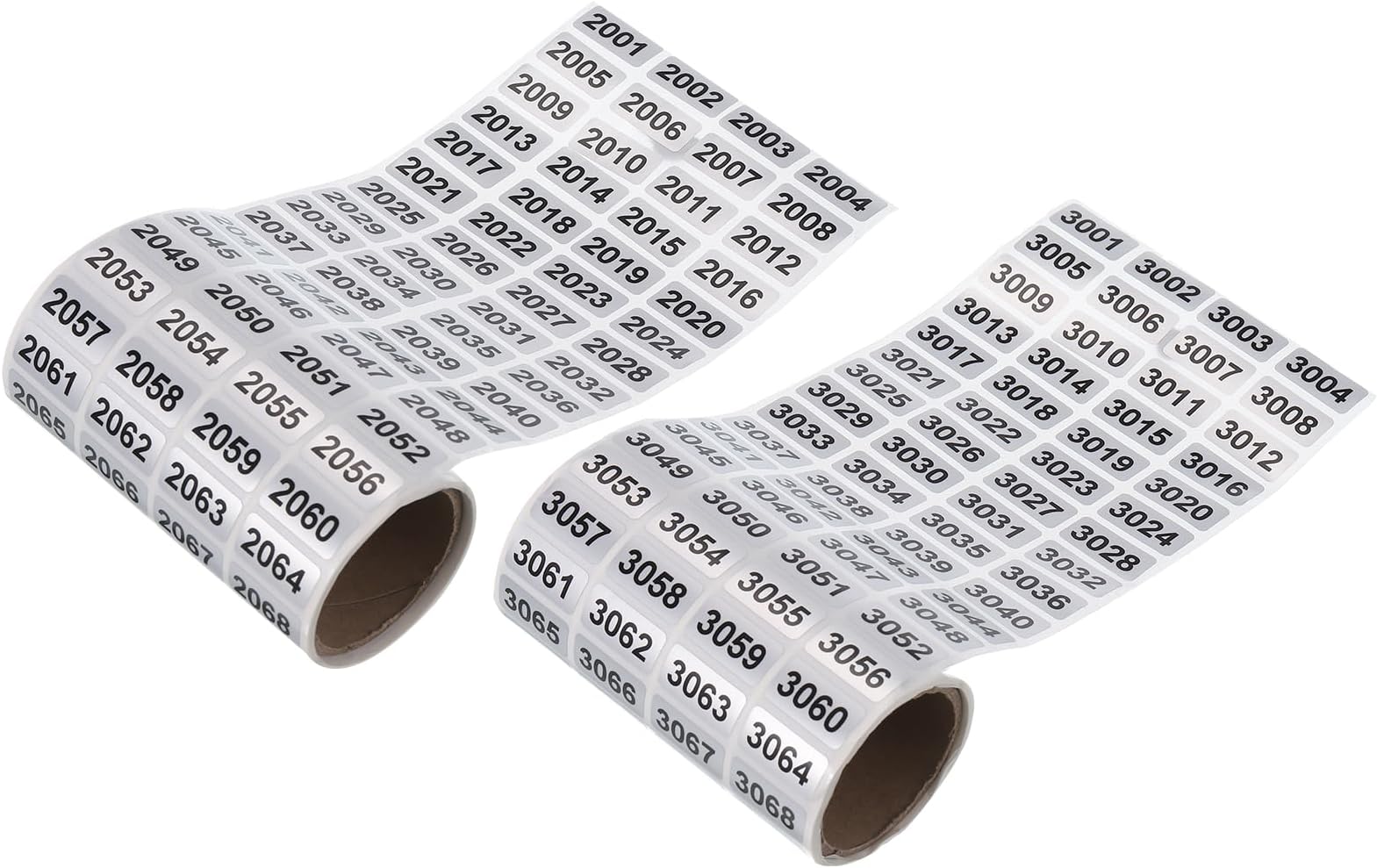 Amazon.com : MECCANIXITY 2001 to 3000, 3001 to 4000 Consecutive Number ...