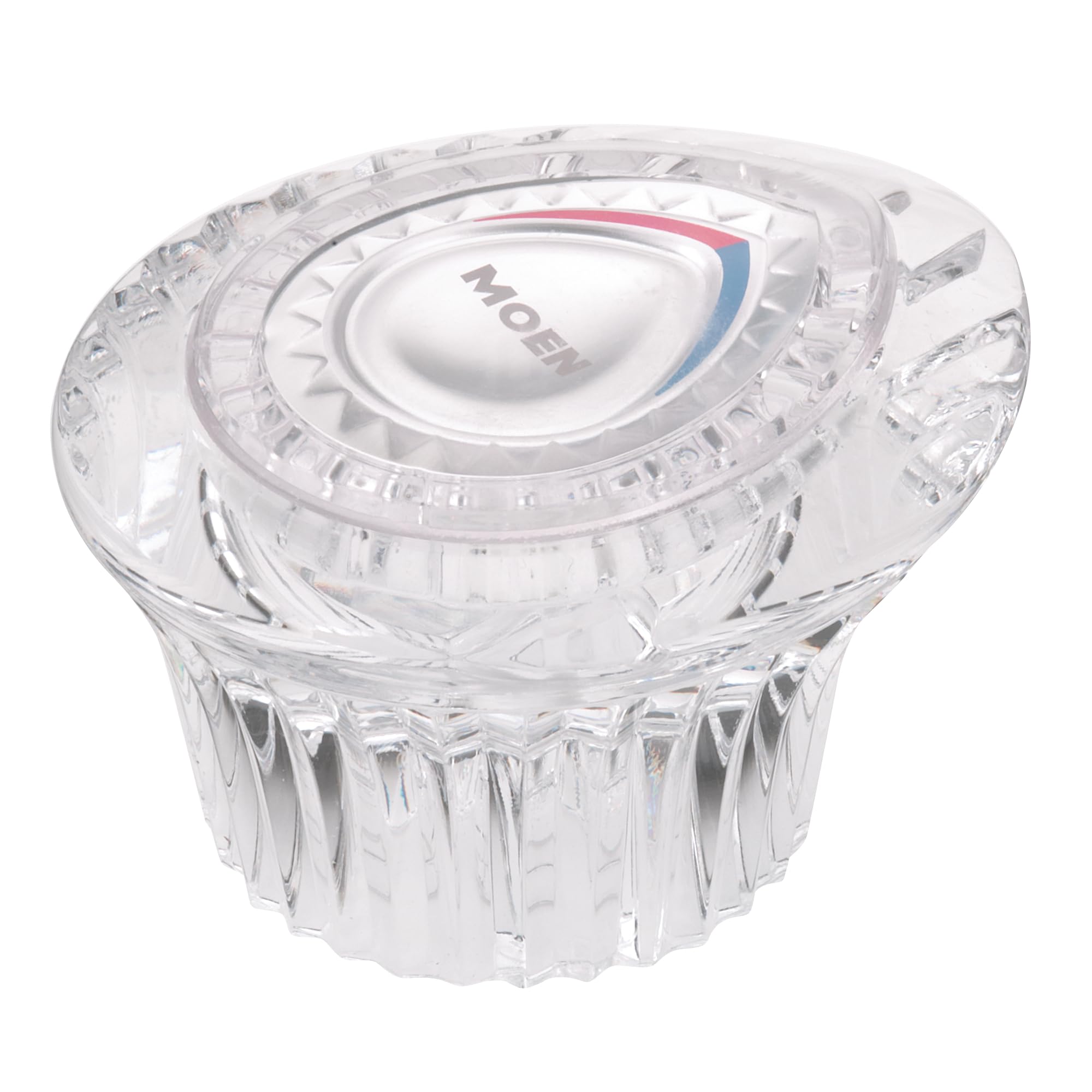 Moen 98039 Chateau Acrylic Knob Handle Replacement Kit for Single-Handle Tub/Shower, Clear