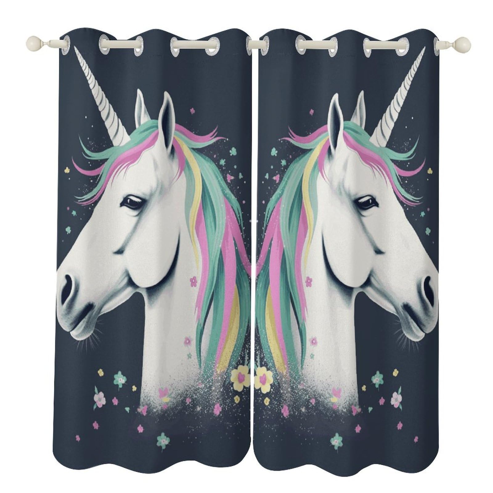 Rideaux occultants de chambre Be Horse avec isolation thermique pour bureau