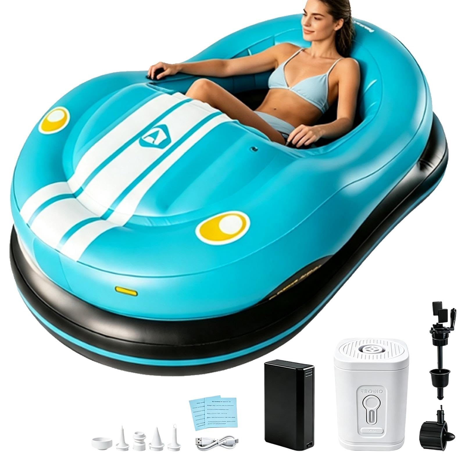 Barco Inflable motorizado del Parachoques de la Piscina