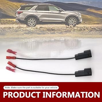 1 PC Car Speaker Wiring Harness, 72-5600 Front and Rear Door Horn Wiring Harness Adapter, Plug and Play Car Audio Accessories, Compatible with Ford Focus Chevrolet Mazda (Multicolored)