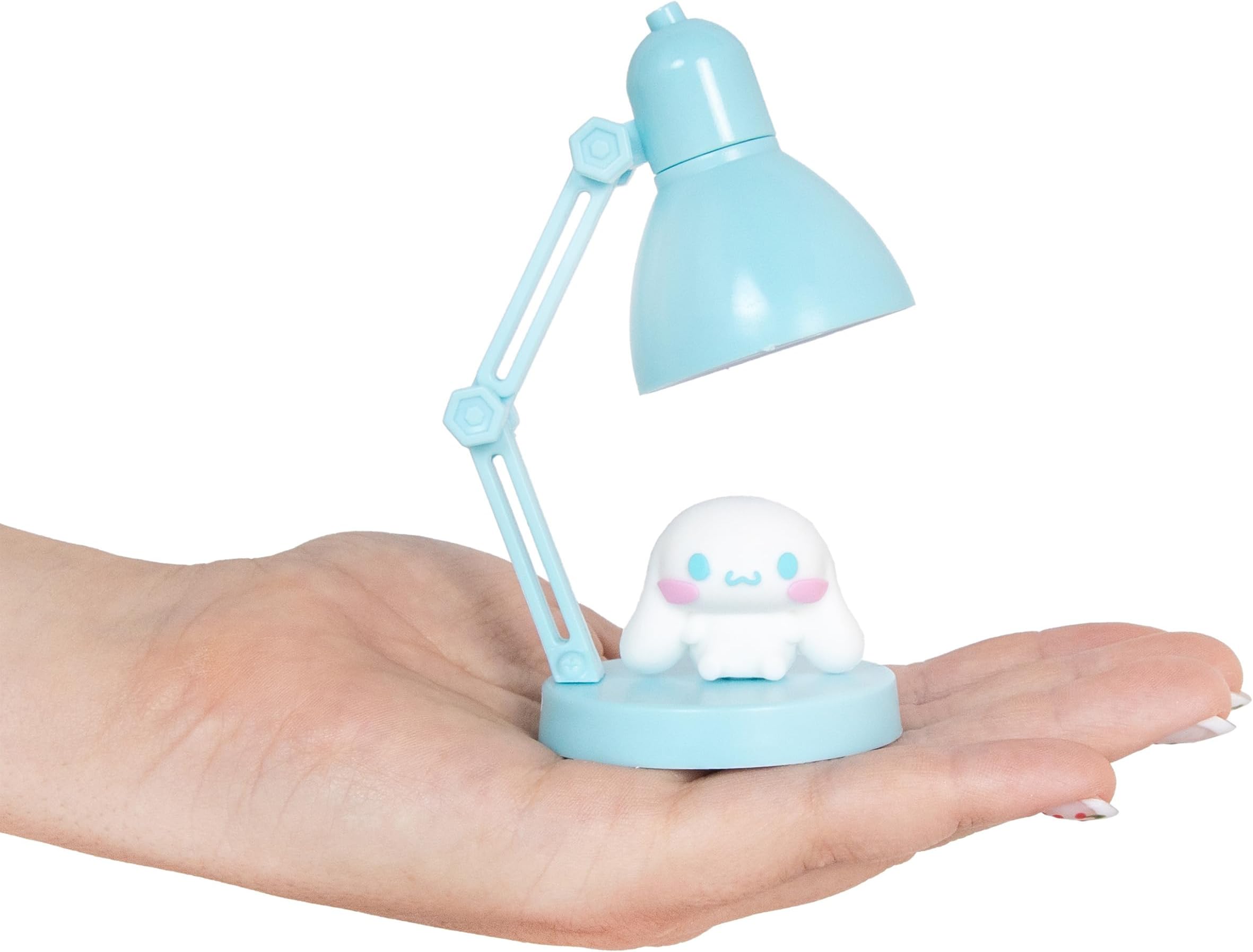 Blue Sky Studios Hello Kitty Mini Lamp with Toy Figure, Kawaii Desk Decor, Cute Collectible Gift - Cinnamoroll