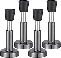 Vista 1 de Tandefio 4 topes de puerta de acero inoxidable para la parte inferior de la puerta, tecnología de absorción de golpes hidráulicos, tope de puerta