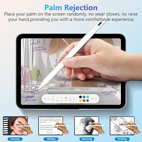 Miniatura 2 de Lápiz óptico para iPad con rechazo de palma y carga rápida lápiz para iPad Pro 2018-2022 12911 Apple iPad 109876 generación iPad Mini 56 iPad Air