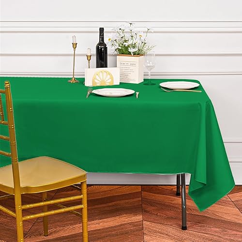 Miniatura 105 de Paquete de 10 manteles redondos de 120 pulgadas, mantel de poliéster blanco para mesa redonda, resistente a las manchas y a las arrugas, mantel