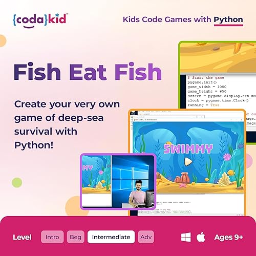 Miniatura 5 de Python for Kids, Award-Winning STEM Courses, Coding for Kids, Ages 10+ with Online Mentoring Assistance, Learn Computer Programming and Code Amazing