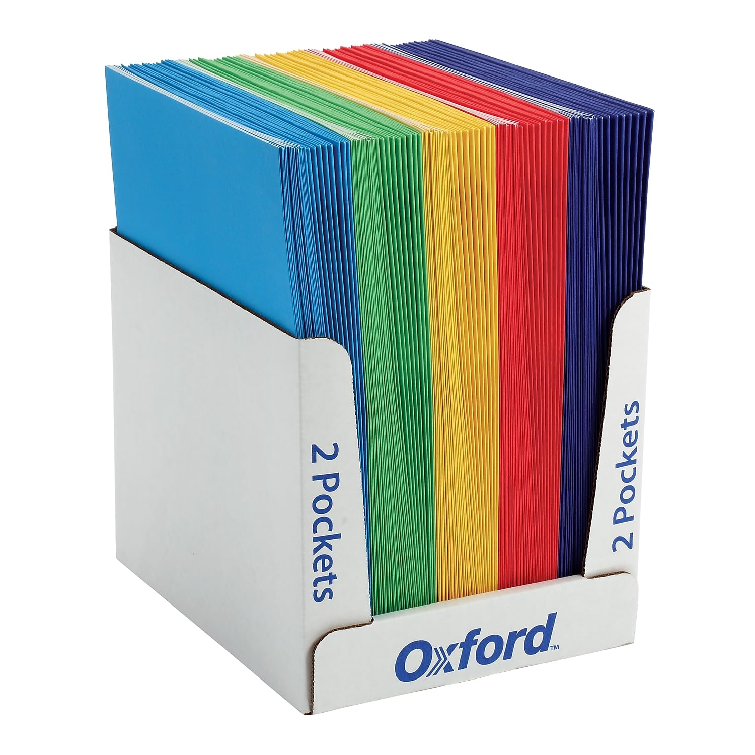 Tops Products ESS50763 School Grade Twin Pocket Folder (Pack of 100)
