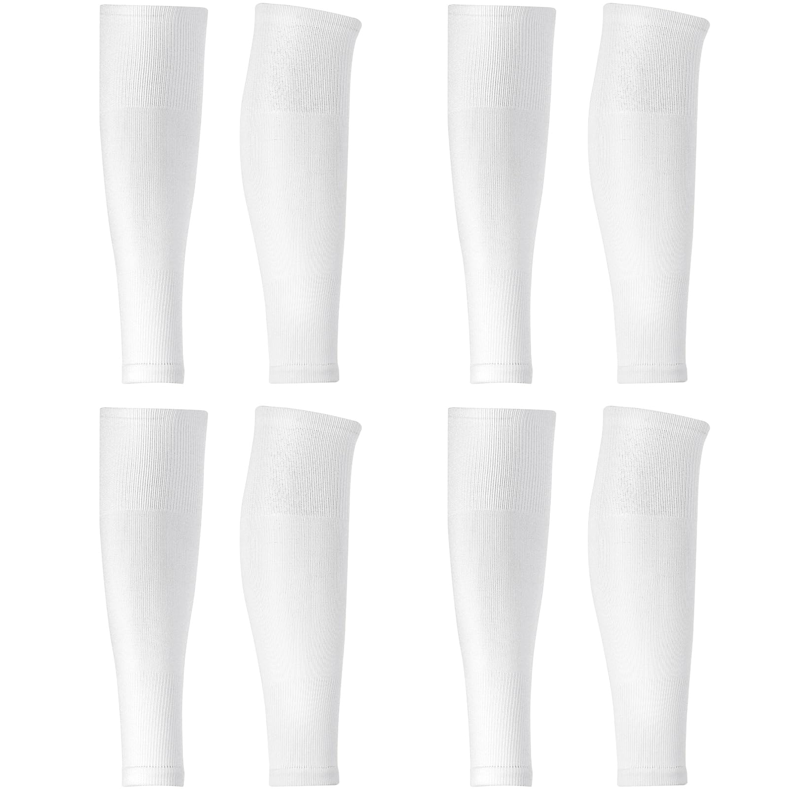 Panitay4 Pairs Leg Sleeves to Accompany Socks Calf Compression for Soccer, Football, Basketball, Match Your Team Kit