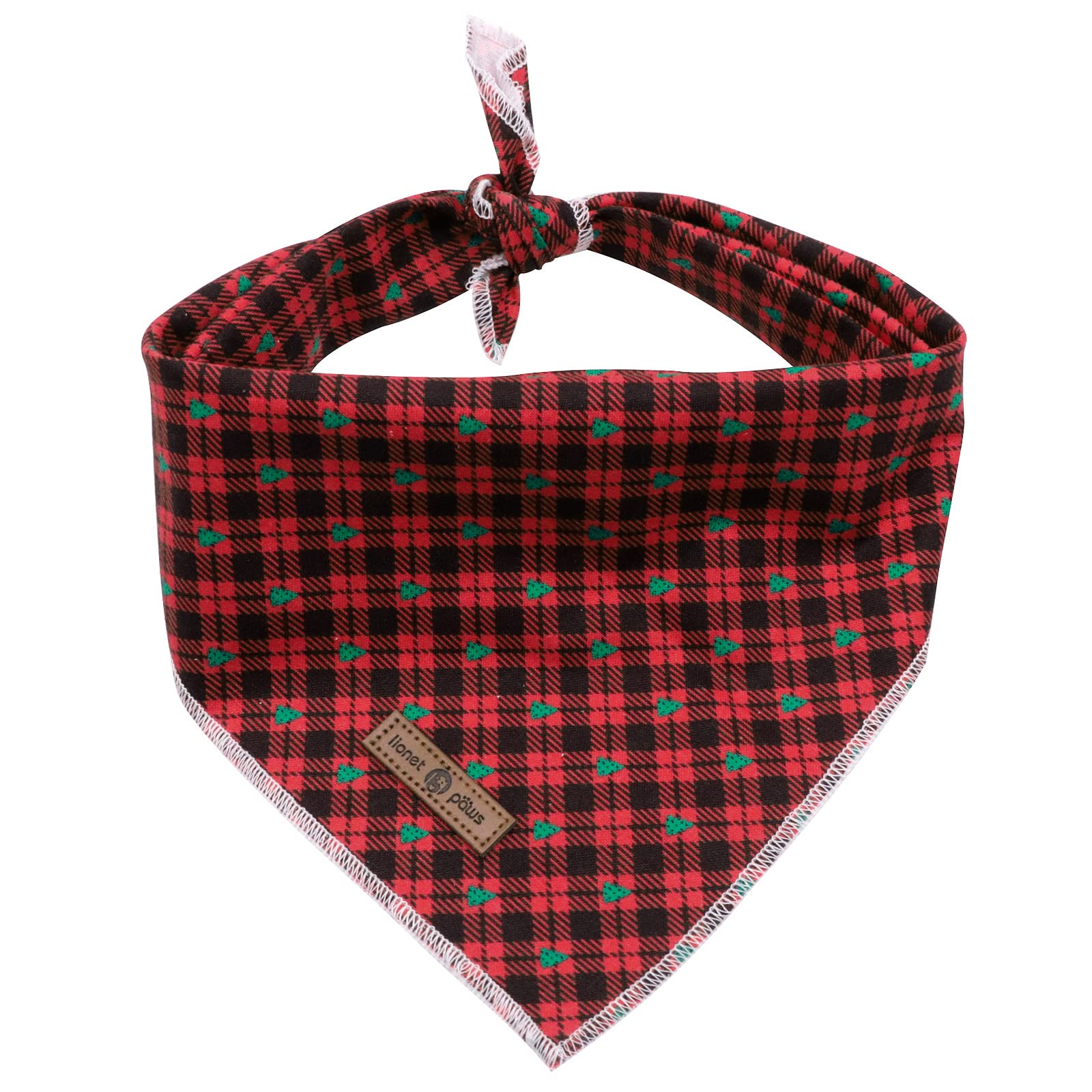 Lionet Paws Christmas Dog Bandana for Small Medium Large Dogs, Cat Dog Kerchief Dog Triangle Bibs Scarf for Girl or Boy — image 1
