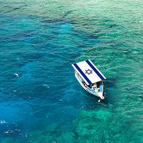 Miniatura 7 de Bandera de Estados Unidos e Israel, bandera de la amistad israelí estadounidense de 2 x 3 pies, banderas israelíes de colores vivos y ojales de