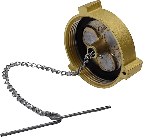 Miniatura 6 de 9114 Tapón de combustible sin bloqueo hembra, 2 pulgadas de diámetro, rosca NPSF de 11-12 pulgadas, 2-14 pulgadas de diámetro sobre rosca, 2.37