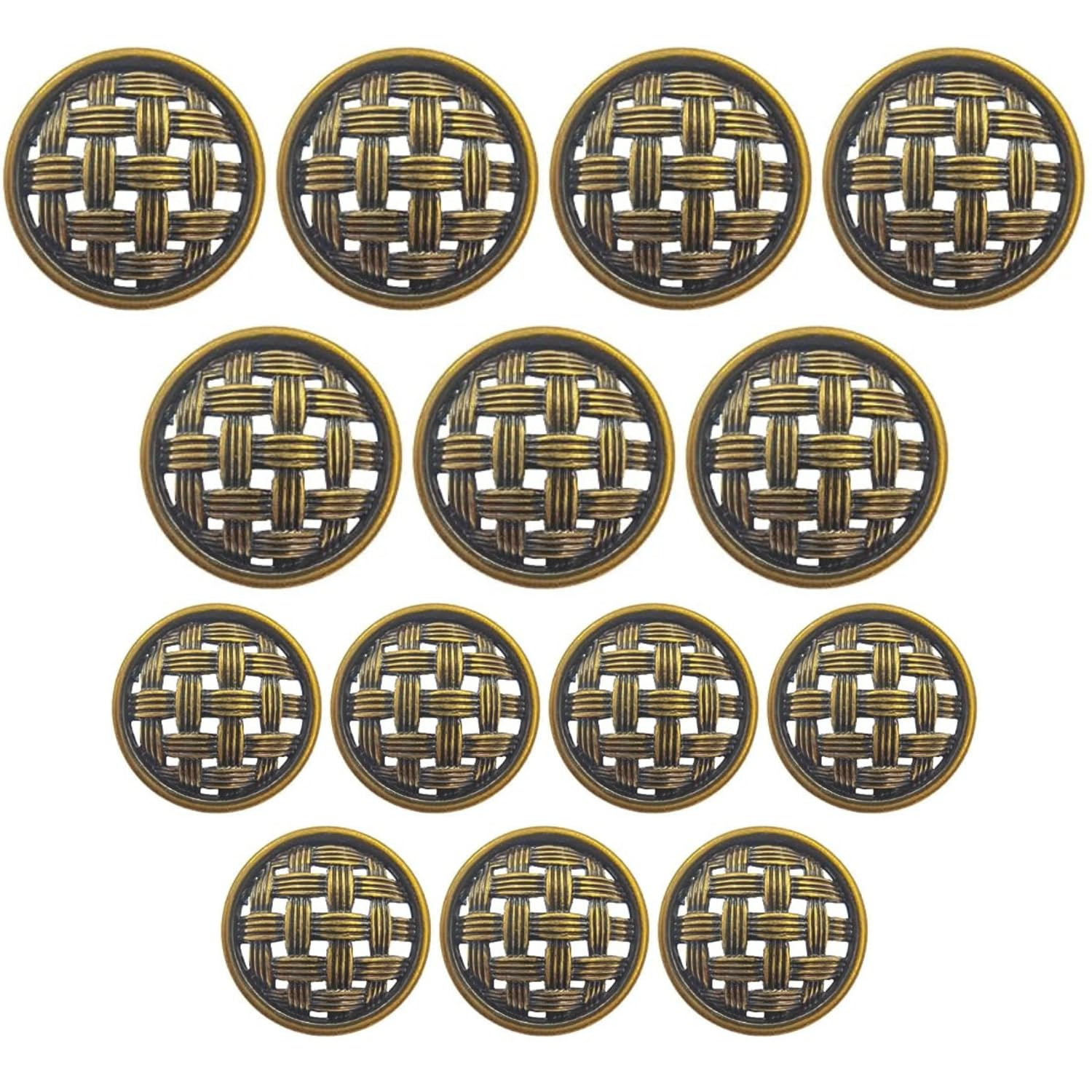 ani accessories ANI Acceessories Antique Shank Button Net Design for Coat Blazer Suit, Sherwani and Indian Dresses Sports Coat Uniform Jacket 14 pcs-picture-51