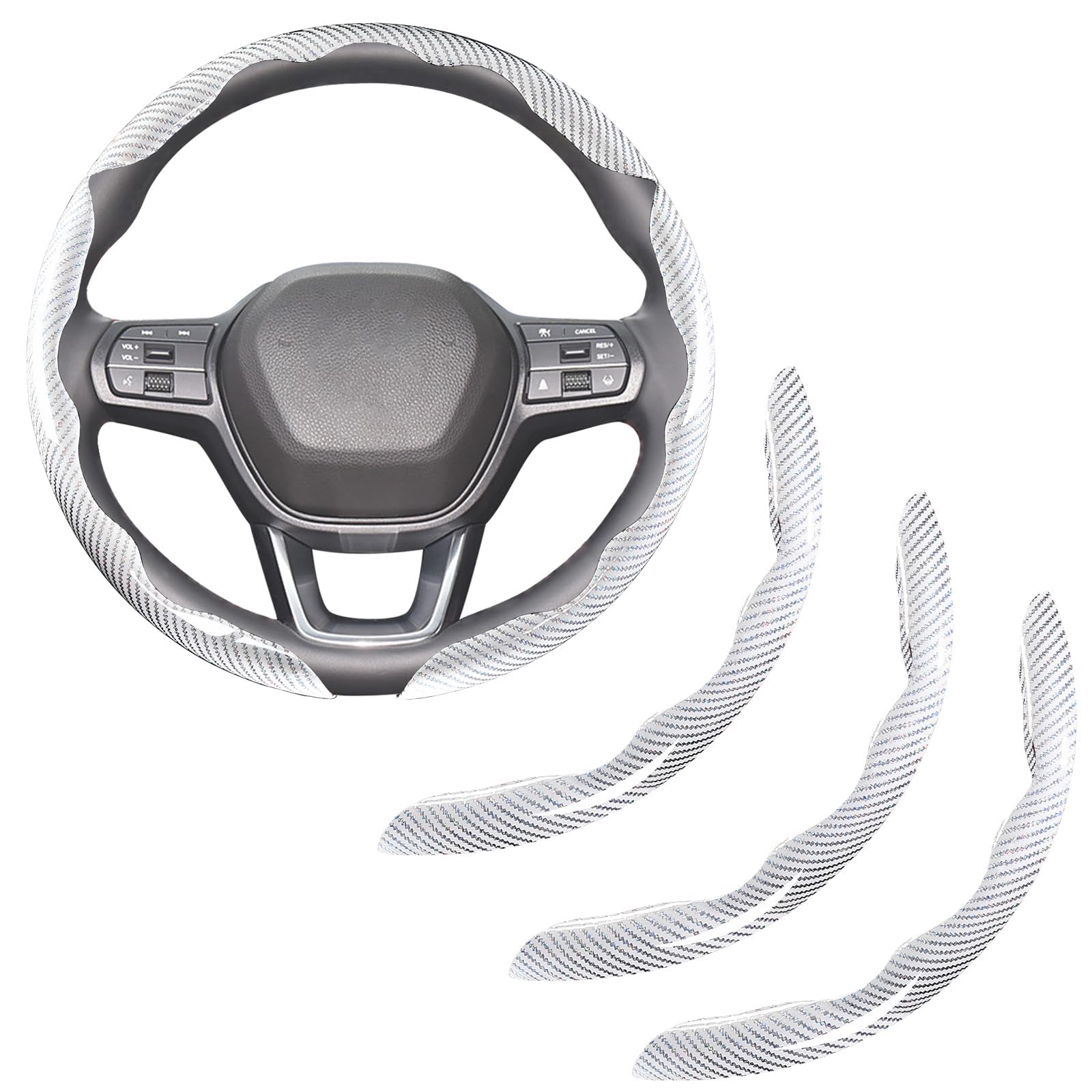 Funda Volante para F-Pace 2016-2026 (Blanco 2PCS 3PCS/Blanco)