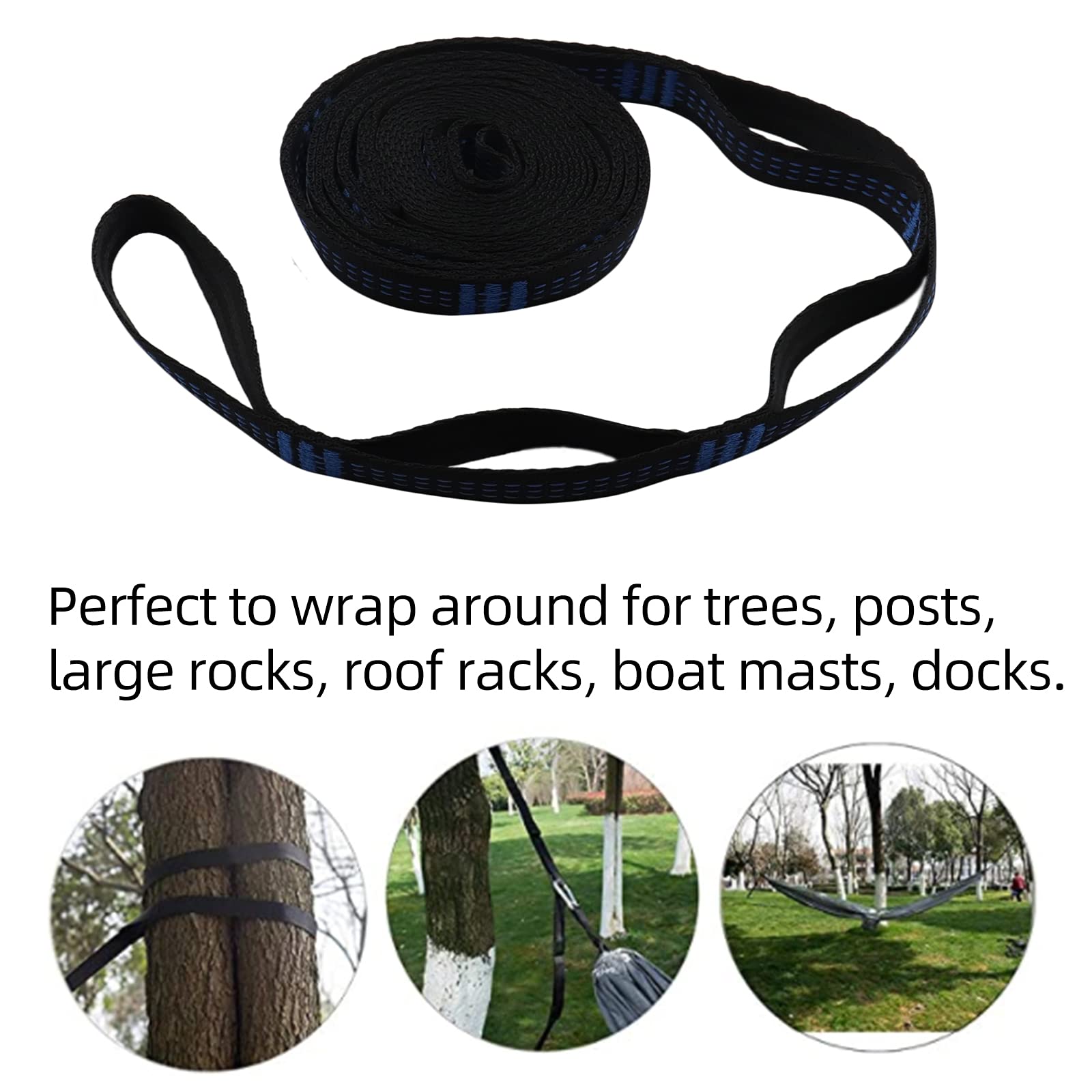 onewind Tree Straps – Sangles de balancelle de camping durables, légères, compactes et faciles à installer (orange-N