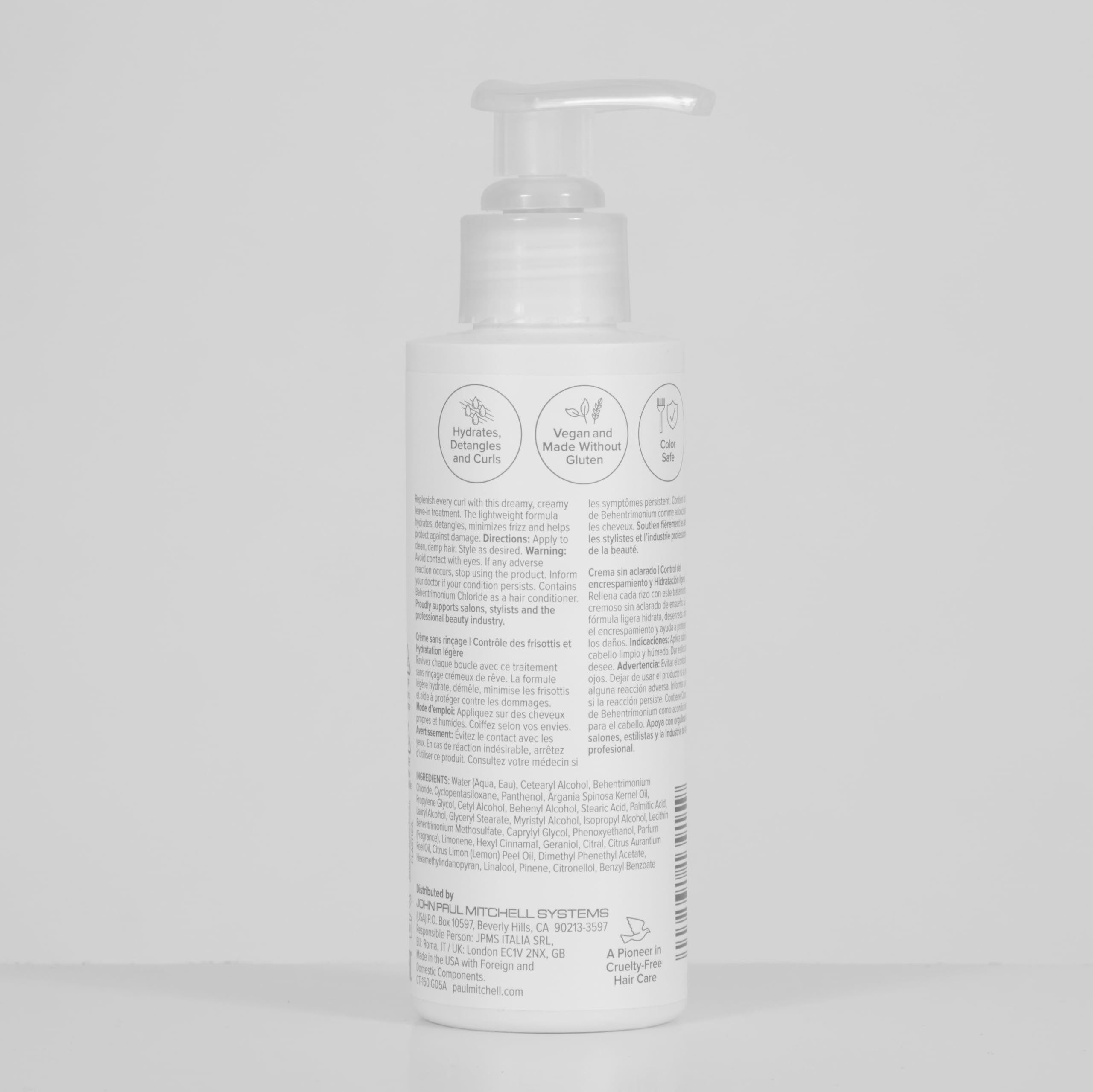 Paul Mitchell Full Circle Leave-In Cream, Frizz Control, Lightweight Hydration, For Curly + Wavy Hair