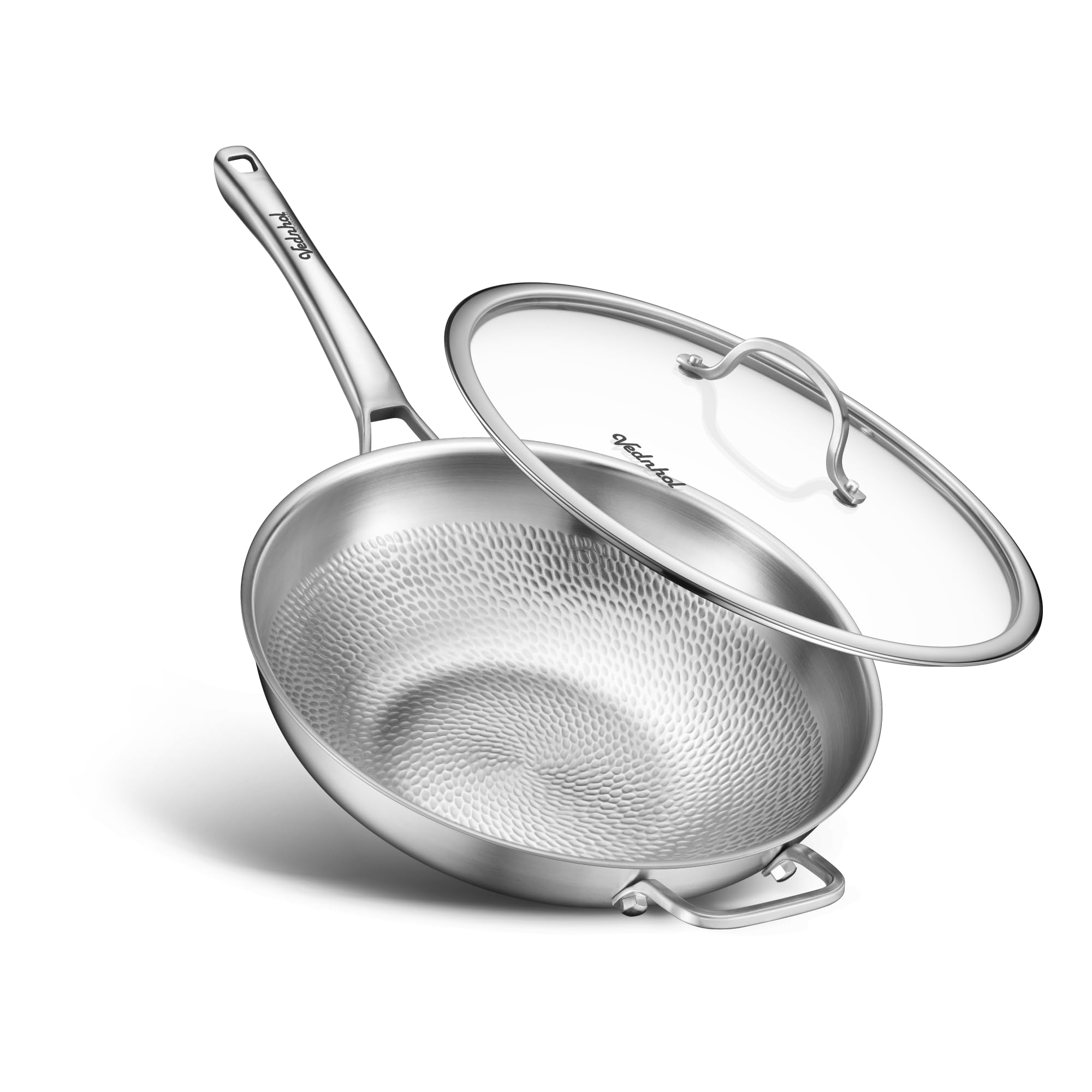 Photo 1 of VEDNHOL Titanium Wok Pan,13in Pure Titanium Hammered Pro pans, Non Stick Skillet for Cooking, Non-Toxic, PFAS/PFOA/PTFE Free Cookware, Dishwasher&Oven Safe, Kitchen Induction Compatible