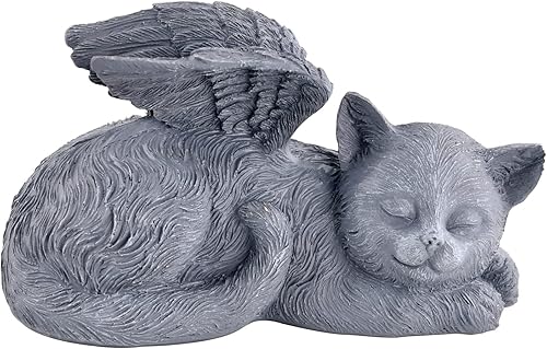 Miniatura 1 de Estatua conmemorativa de ángel de gato, regalos conmemorativos de gato, piedras conmemorativas de mascotas, regalo de condolencias de gato, pequeño