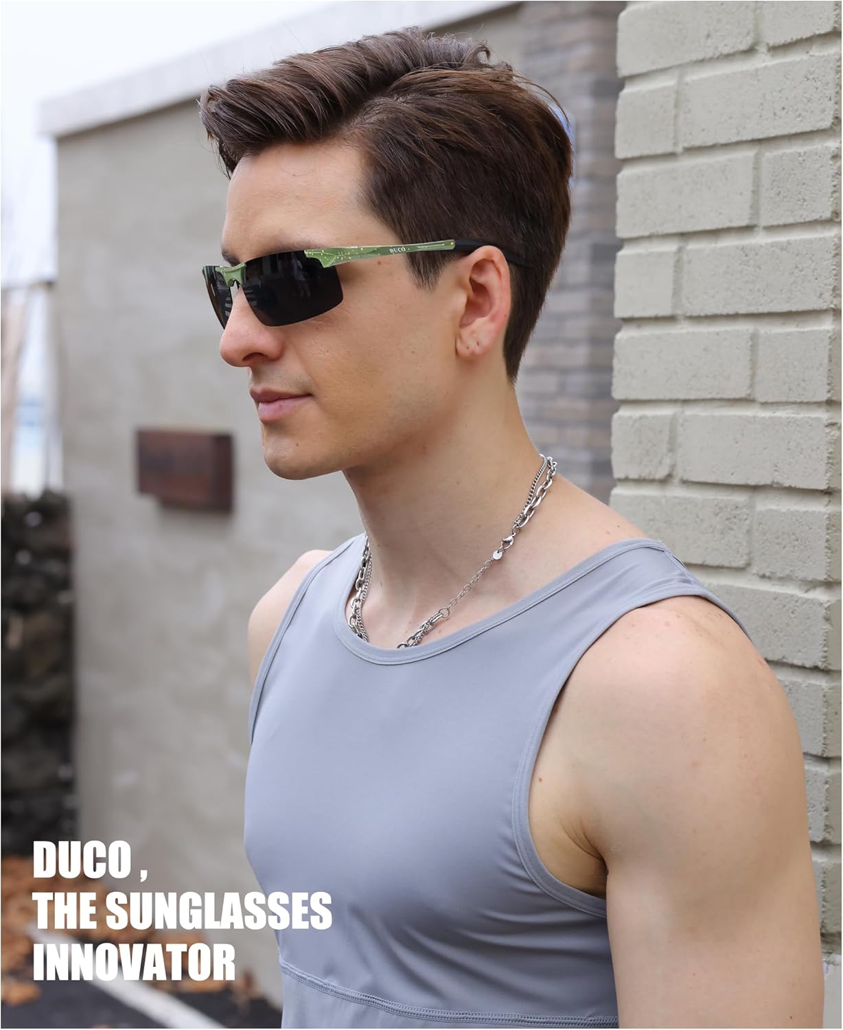 DUCO Mens Sports Polarized Sunglasses UV Protection Sunglasses for Men 8177s - Image 2