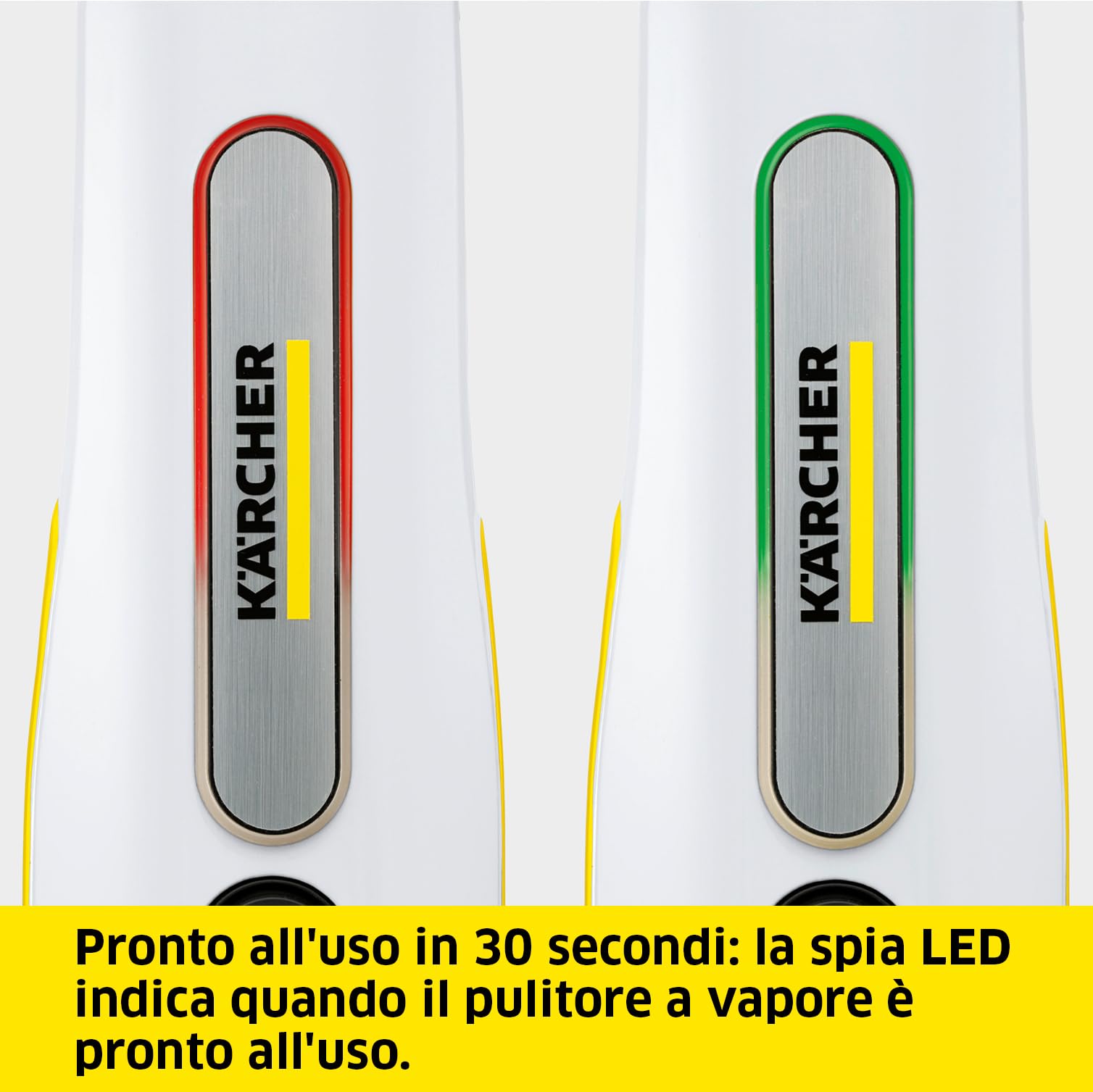 KÄRCHER Scopa a Vapore SC 3 Upright, Pronto in 30sec, 1600 W, Serbatoio 0,5l, Area lavoro 60m², Include bocchetta per pavimenti EasyFix, panno per pavimenti, cartuccia decalcificante