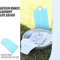 Vista 2 de DOITOOL Mini tabla de lavado de plástico, tabla de lavar a mano para lavar ropa, pequeña tabla de lavado para niños, camisas limpias, color lima