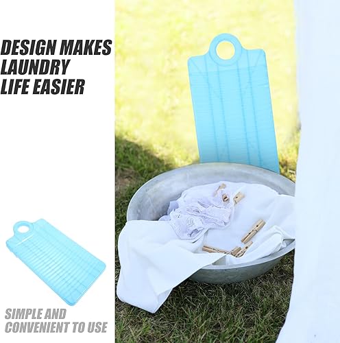 Miniatura 2 de DOITOOL Mini tabla de lavado de plástico, tabla de lavar a mano para lavar ropa, pequeña tabla de lavado para niños, camisas limpias, color lima