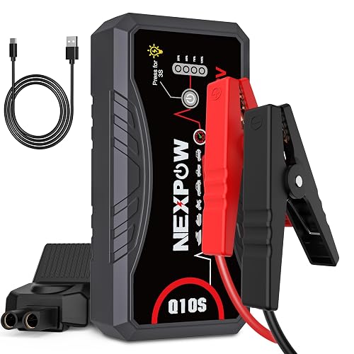 NEXPOW Car Jump Starter 2026 Upgraded Car Battery Jump Starter Pack | 3000A Peak for Up to 9.0L Gas and 7.0L Diesel Engine 12V Battery starter Jumper Cable Portable Lithium Jump Box with USB 3.0