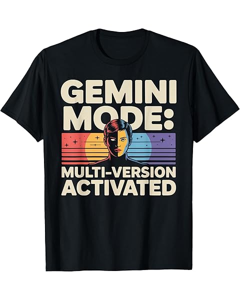 Gemini Mode Multi-Version Activated Expression Art T-Shirt