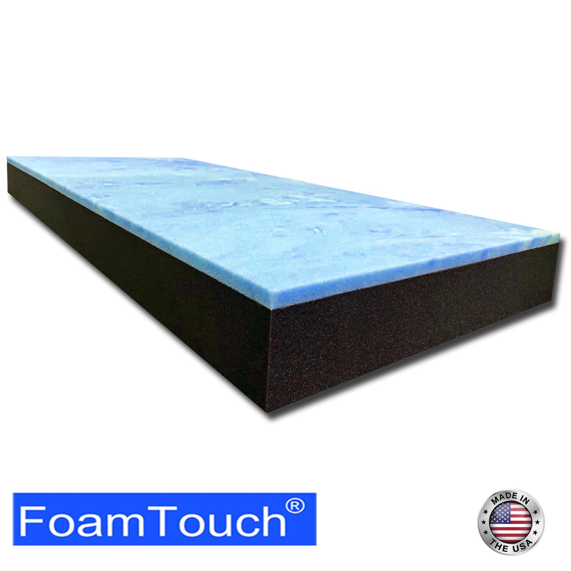 Condition photo showing New/Like New for foamtouch 6'' x 39'' x 72'' bunk mattress, gel memory foam on high density charcoal foam, rv mattress replacement, cover not included