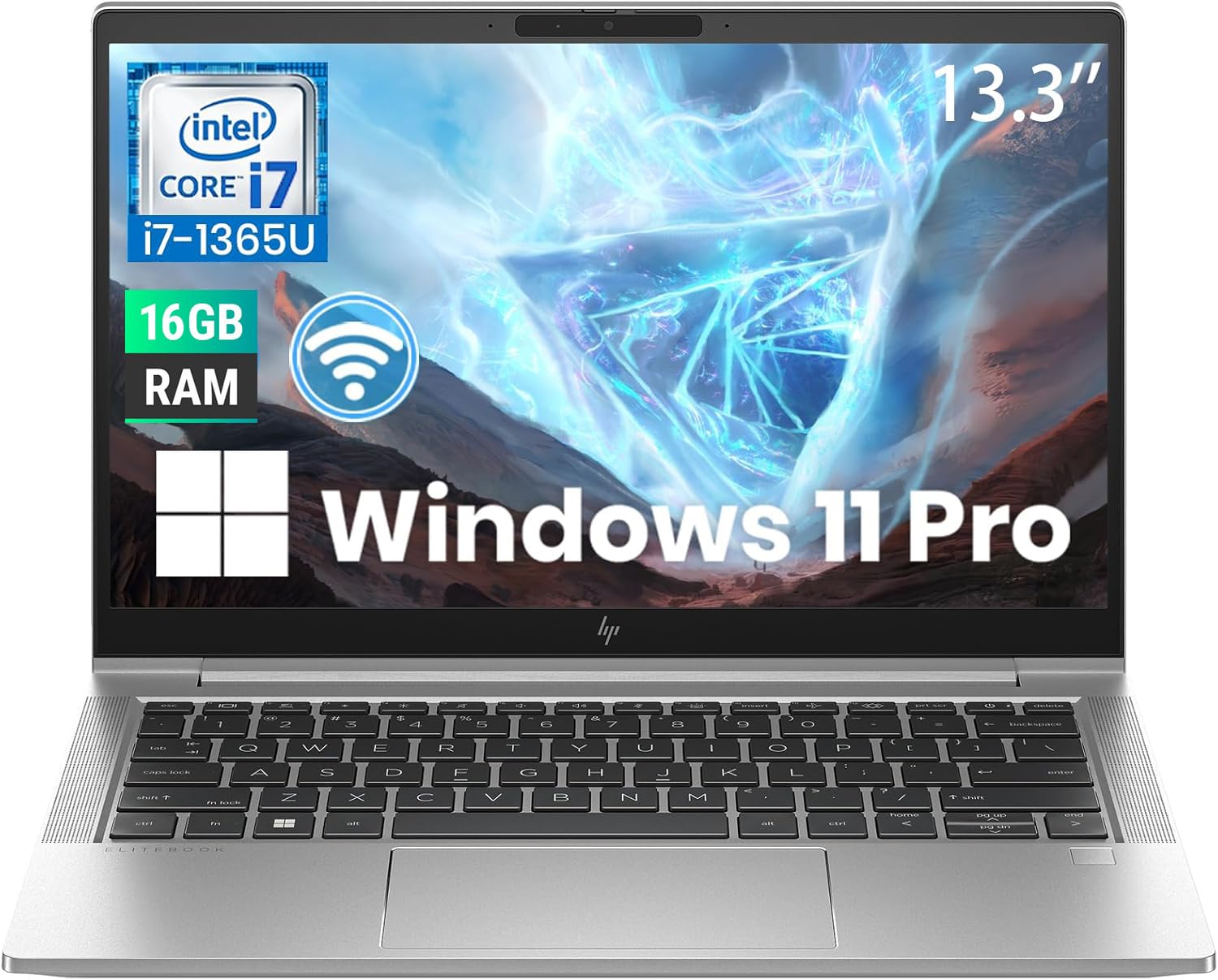 HP EliteBook 630 G10 Business Laptop 13.3" FHD (1920x1080), Intel Core i7-1365U, 16GB RAM, 512GB SSD, QWERTY-Tastatur, Windows 11 Pro (Generalüberholt)