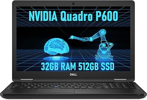 Dell Precision 3530 - Laptop con estación de trabajo con teclado retroiluminado, portátil FHD de 15.6 pulgadas (1920 x 1080), Core i5-8th 4.0GHz, 32