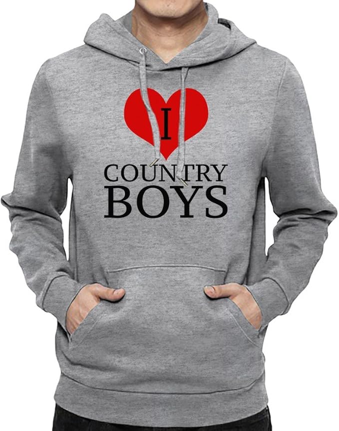 I Love Country Boys Slogan Mens Hoodie XXLarge Amazon.ca Clothing