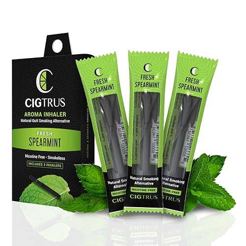 Cigtrus Inhalador de aire sin humo, alternativa natural para fumar, sin tabaco, sin nicotina y no eléctrico, alivio de fijación oral, ayuda para