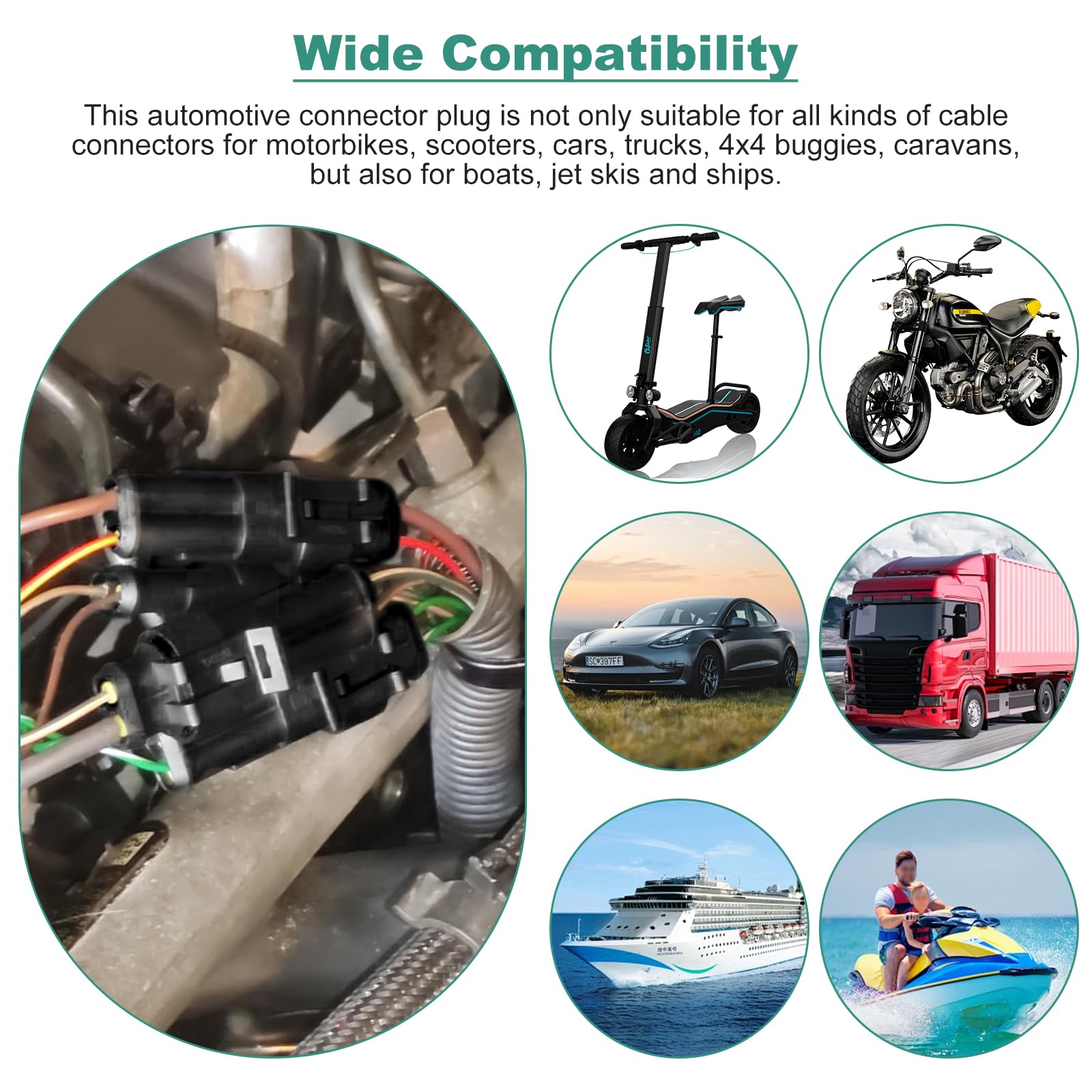 Kit di connettori elettrici per auto, 700 pezzi, 2,8 mm, a 2, 3, 4, 6, 9 pin, connettori per cavi elettrici per automobili, terminali da crimpare, 30 kit da 4 mm, per auto e moto