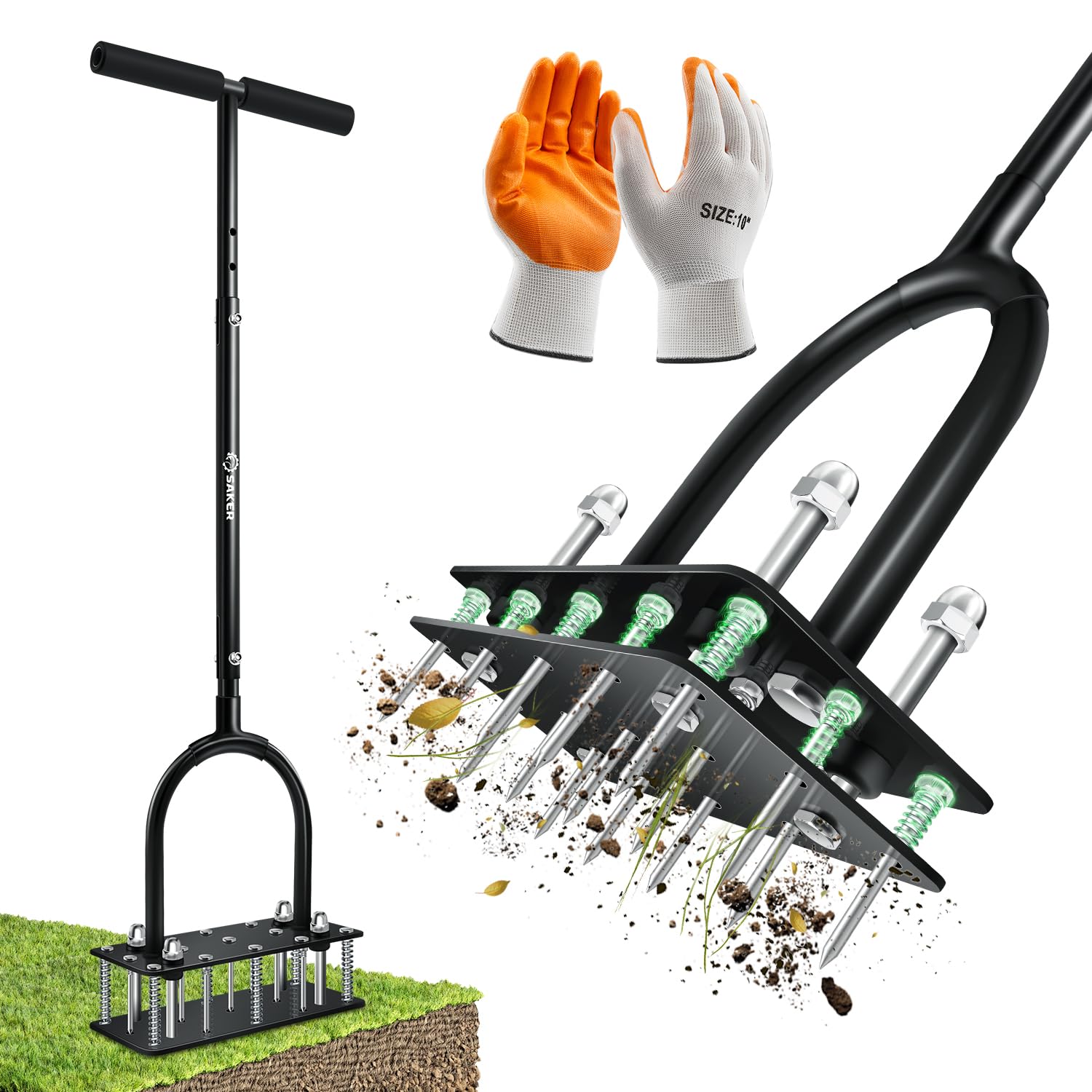 Saker Manual Lawn Aerator